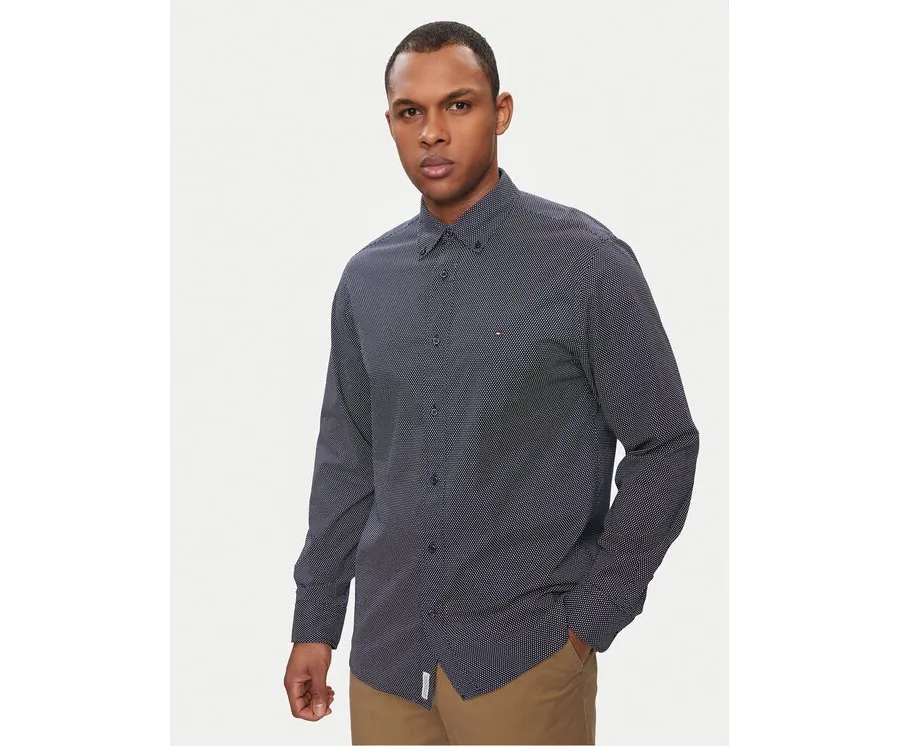 obrazek 1 Tommy Hilfiger Koszula Mini Geo MW0MW25036 Granatowy Regular Fit