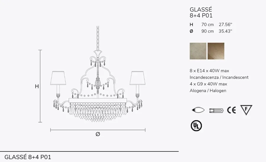 obrazek 3 Awangardowy żyrandol z kryształami Swarovskiego - Luxury Products