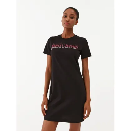 Zdjęcie Just Cavalli Sukienka codzienna 75PAOE00 Czarny Regular Fit
