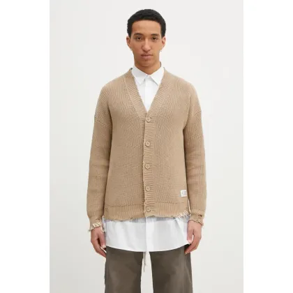 Zdjęcie MM6 Maison Margiela kardigan bawełniany kolor beżowy SH0HP0008