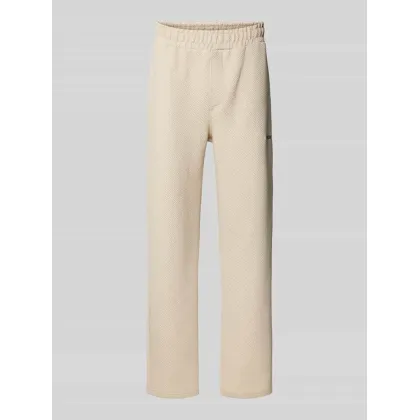 Zdjęcie Spodnie dresowe z szeroką nogawką i fakturowanym wzorem model ‘VEAL’