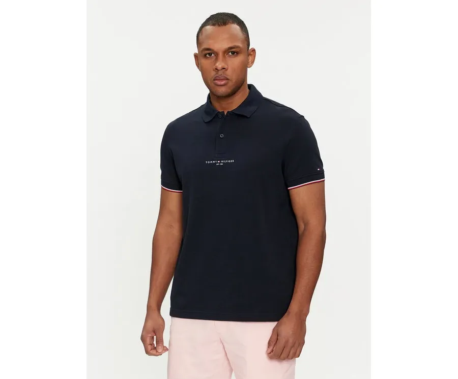obrazek 1 Tommy Hilfiger Polo Logo MW0MW34841 Granatowy Regular Fit