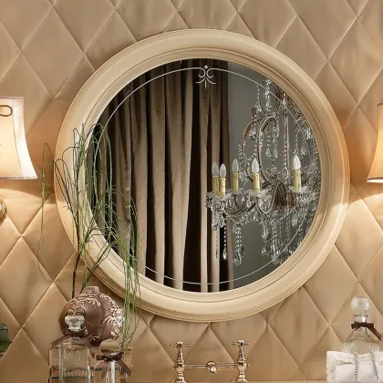 Zdjęcie Ekskluzywne barokowe okrągłe lustro bez zdobienia