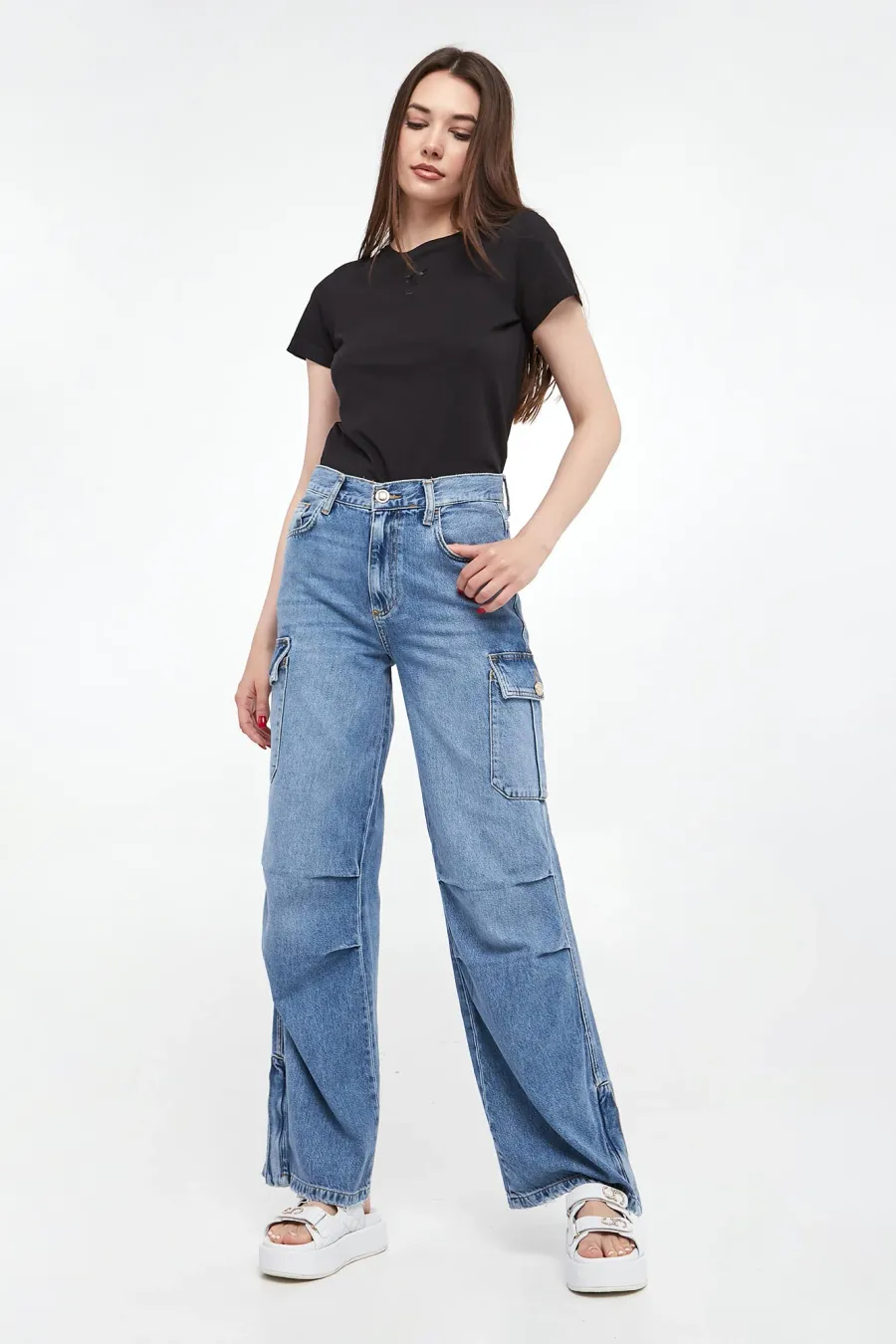 obrazek 1 Jeansy damskie cargo LIU JO Liu Jo