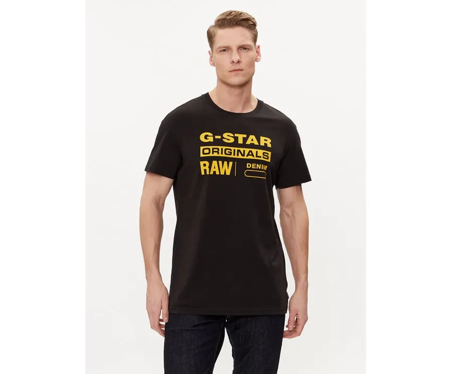 obrazek 1 G-Star Raw T-Shirt Graphic 8 R T S\s D14143-336-6484 Czarny Regular Fit