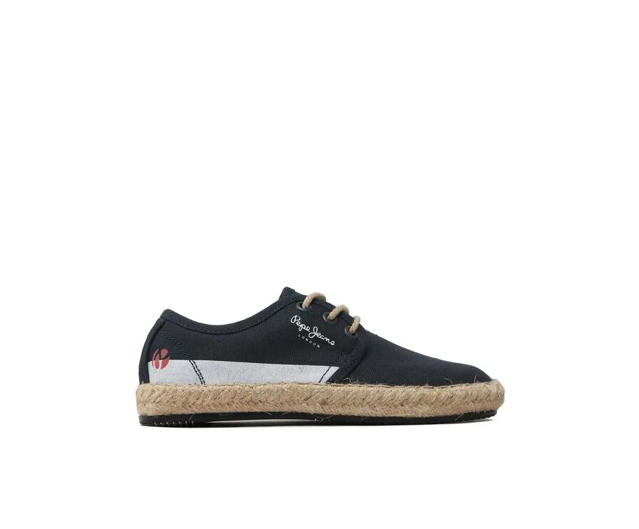 obrazek 1 Pepe Jeans Espadryle Tourist Lace Boys PBS10096 Granatowy