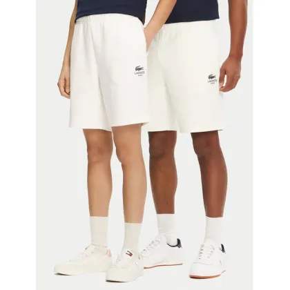 Zdjęcie Lacoste Szorty sportowe Unisex GH0990 Écru Regular Fit