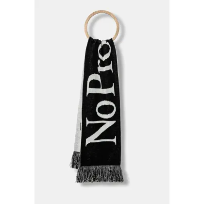 Zdjęcie No Problemo szalik No Problemo Scarf kolor czarny wzorzysty NP9010203