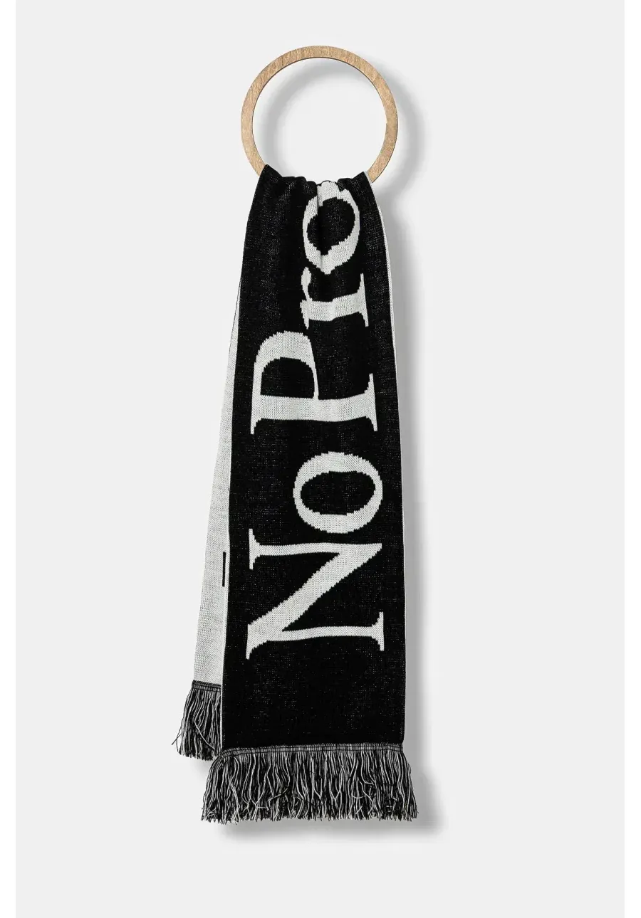 obrazek 1 No Problemo szalik No Problemo Scarf kolor czarny wzorzysty NP9010203