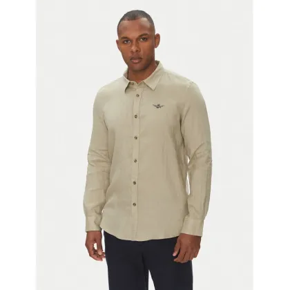 Zdjęcie Aeronautica Militare Koszula 251CA1239CT3089 Beżowy Regular Fit