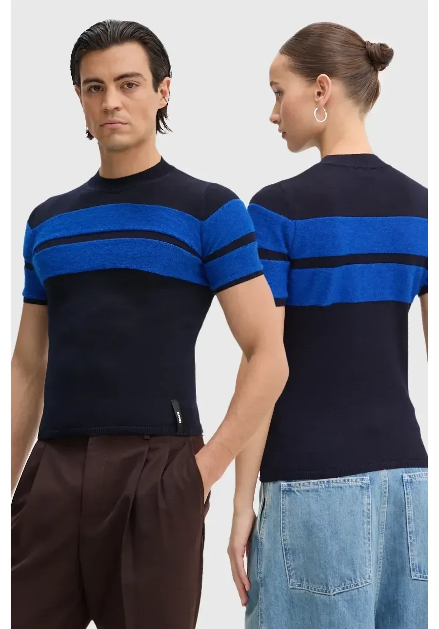 obrazek 1 Sunnei sweter wełniany kolor granatowy lekki RTWXKNW003