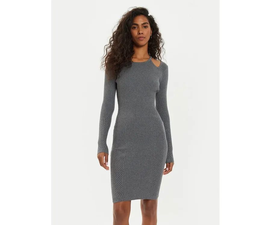 obrazek 1 Guess Sukienka dzianinowa Vanessa W4BK24 Z3I22 Szary Regular Fit