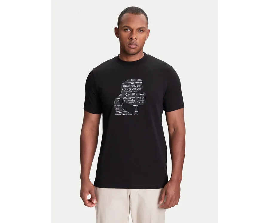 obrazek 1 KARL LAGERFELD T-Shirt 755042 553235 Czarny Regular Fit