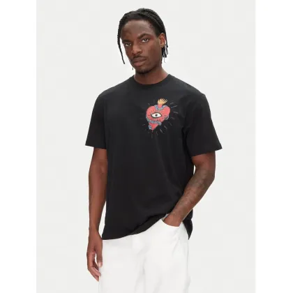 Zdjęcie Just Cavalli T-Shirt 78OAHE07 Czarny Regular Fit
