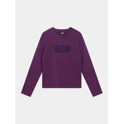 Zdjęcie DKNY Bluzka D35T25 S Fioletowy Regular Fit