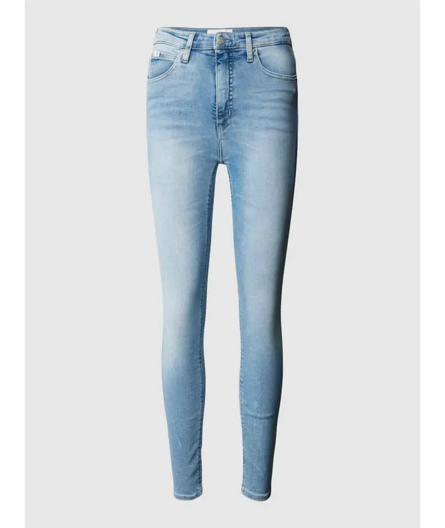 obrazek 1 Jeansy o kroju super skinny fit z naszywką z logo