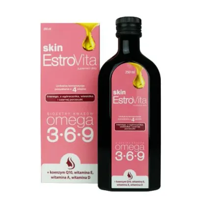 Zdjęcie Estrovita Skin, Kwasy omega-3-6-9, Płyn 250 ml