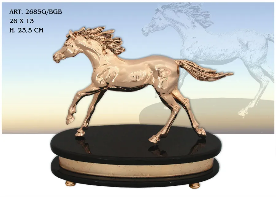obrazek 1 Galopujący koń na okrągłej podstawie