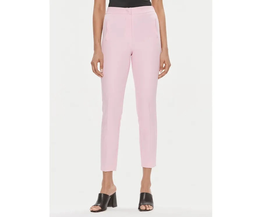 obrazek 1 Kontatto Spodnie materiałowe CO901 Różowy Slim Fit