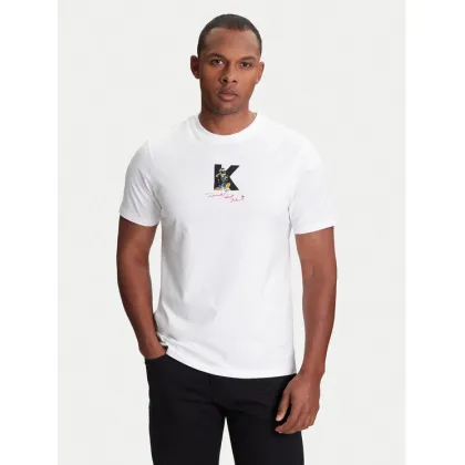 Zdjęcie KARL LAGERFELD T-Shirt 755099 553270 Biały Regular Fit