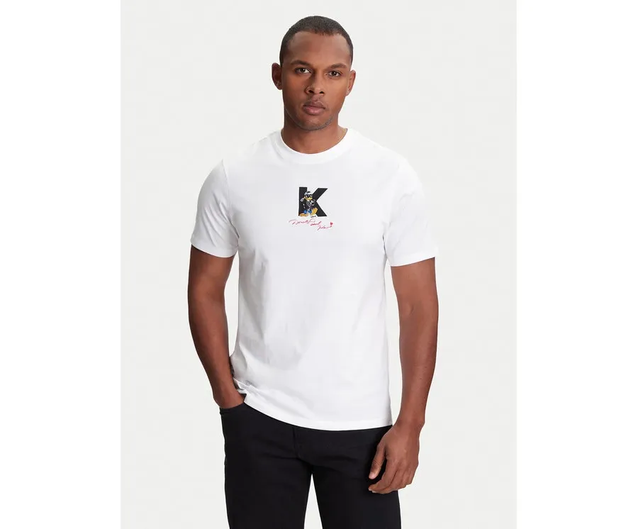 obrazek 1 KARL LAGERFELD T-Shirt 755099 553270 Biały Regular Fit