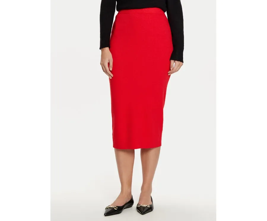 obrazek 1 Vero Moda Spódnica ołówkowa Fantastic 10320638 Czerwony Slim Fit