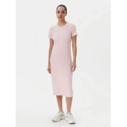 Zdjęcie Tommy Jeans Sukienka codzienna DW0DW19721 Różowy Slim Fit
