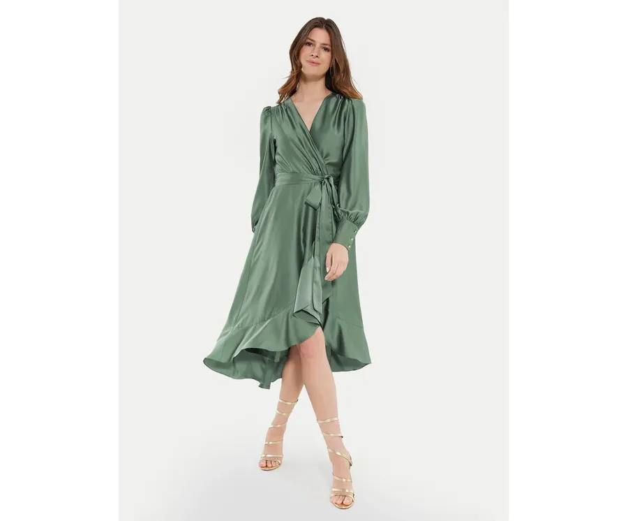 obrazek 1 Swing Sukienka koktajlowa 5AE29200 Zielony Relaxed Fit