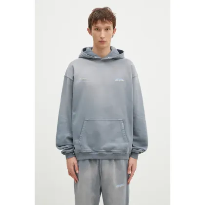 Zdjęcie Represent bluza bawełniana Patron Of The Club Hoodie męska kolor szary z kapturem z nadrukiem MLM4270.46