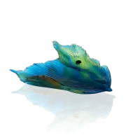 Picture A unique bowl inspired by peacock feathers - Daum