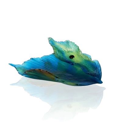 Zdjęcie Wyjątkowa misa inspirowana piórami pawia – firma Daum