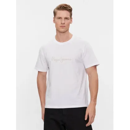 Zdjęcie Pepe Jeans T-Shirt Chris PM509207 Biały Slim Fit