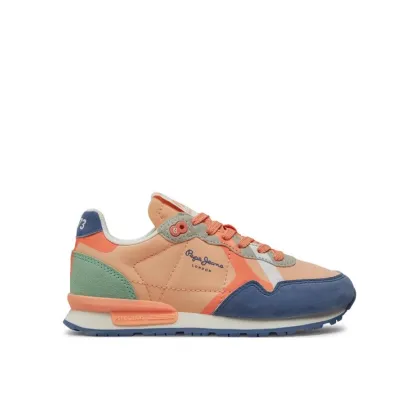 Zdjęcie Pepe Jeans Sneakersy Brit Print G PGS40001 Pomarańczowy