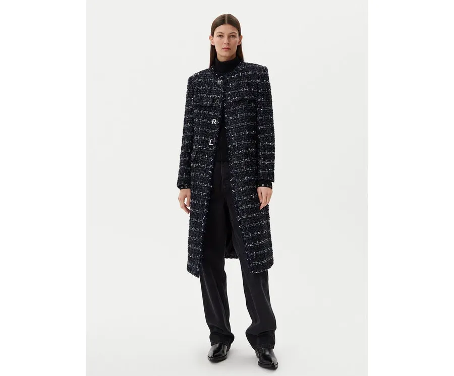 obrazek 1 Karl Lagerfeld Jeans Płaszcz przejściowy A1W15022 Granatowy Regular Fit