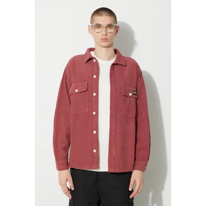 Zdjęcie Stan Ray koszula sztruksowa CPO SHIRT kolor bordowy regular z kołnierzykiem klasycznym AW2311142