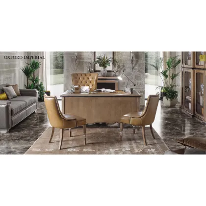 Zdjęcie Ekskluzywny zestaw włoskich mebli Oxford Imperial do gabinetu lub biura