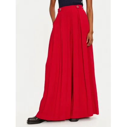 Zdjęcie TWINSET Spodnie palazzo 242TT2172 Czerwony Wide Leg
