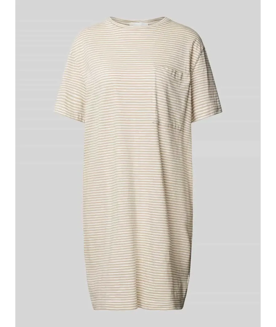 obrazek 1 Sukienka T-shirtowa ze wzorem w paski model ‘CHAARA LOVELY STRIPES’