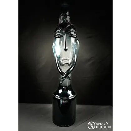 Zdjęcie Abstrakcyjna głowa irokeza ze szkła Murano - rzeźba