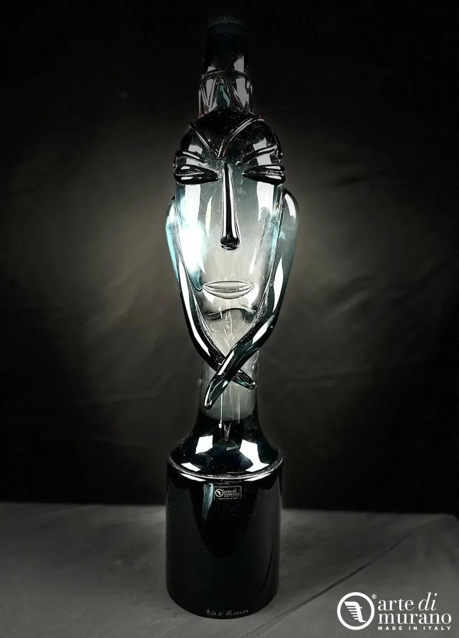 obrazek 1 Abstrakcyjna głowa irokeza ze szkła Murano - rzeźba