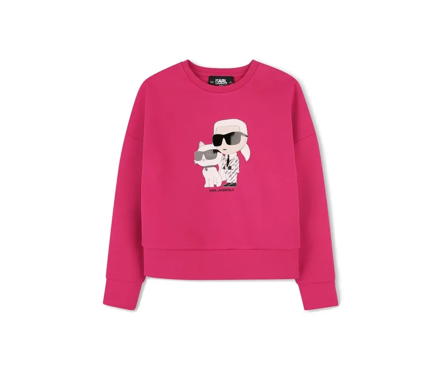 obrazek 1 Karl Lagerfeld Kids Bluza Z30472 M Różowy Regular Fit