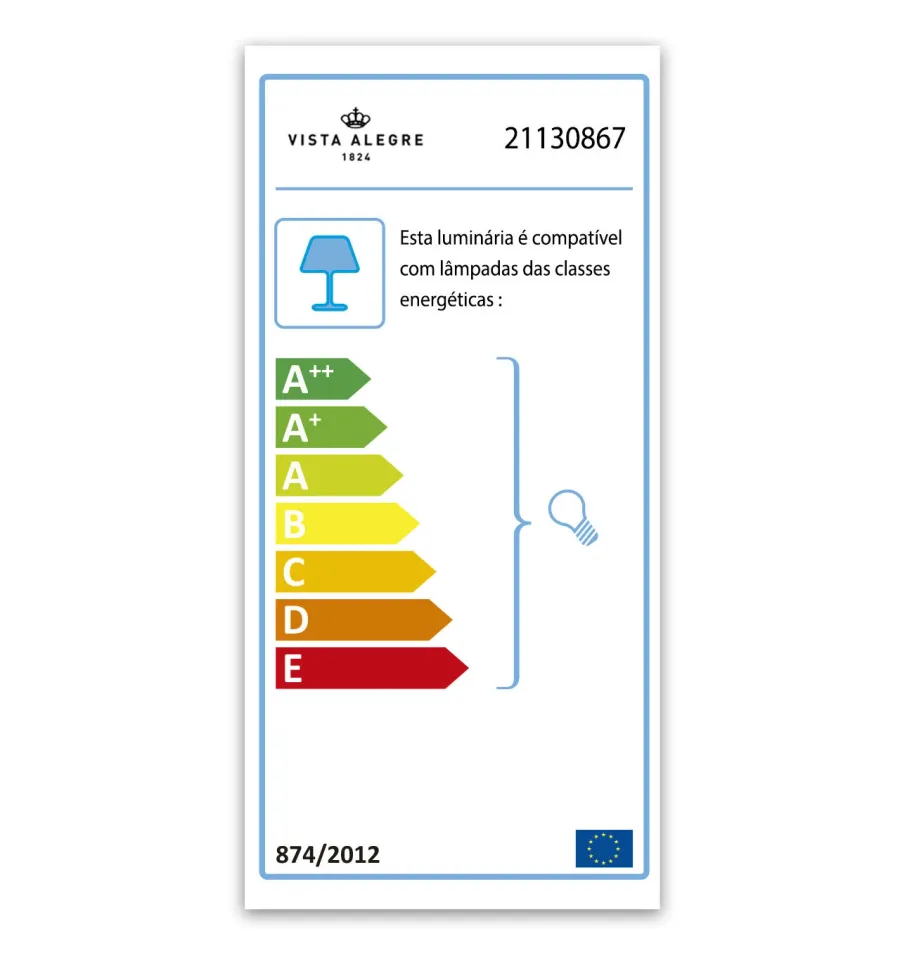 obrazek 2 Klasyczna czarna lampa biurkowa z kolekcji Coluna - Vista Alegre