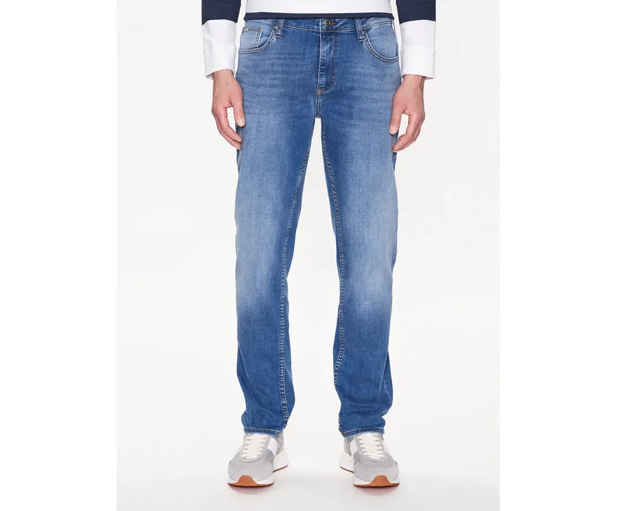 obrazek 1 Lindbergh Jeansy 30-020000SFB Niebieski Tapered Fit