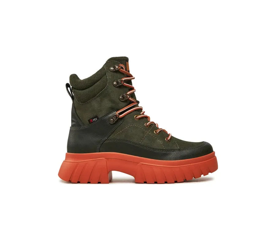 obrazek 1 Rieker Revolution Lifestyle Botki W1871-54 Zielony