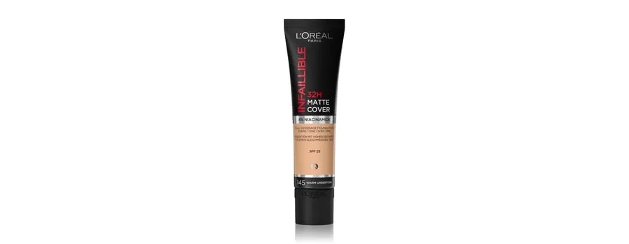 obrazek 1 L'Oréal Paris Infaillible 32H Matte Cover Podkład kremowy 30 ml Nr. 145 - Warm Undertone