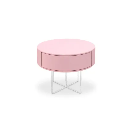 Picture A charming pink bedside table for a child
