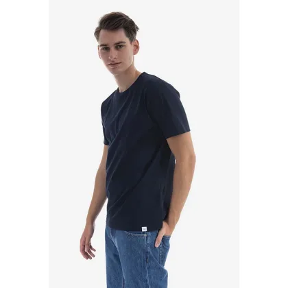Zdjęcie Norse Projects t-shirt bawełniany Niels Standard SS kolor granatowy gładki N01.0559.7004-7004
