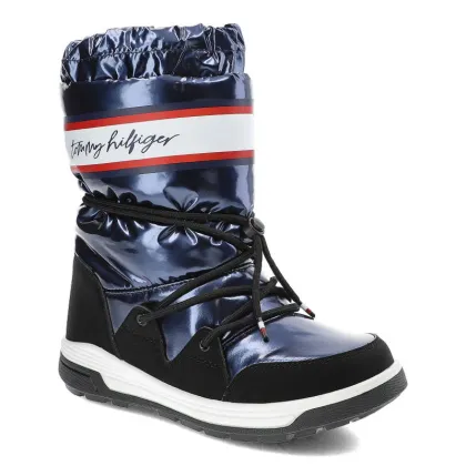 Zdjęcie Granatowe Śniegowce Tommy Hilfiger Damskie Buty