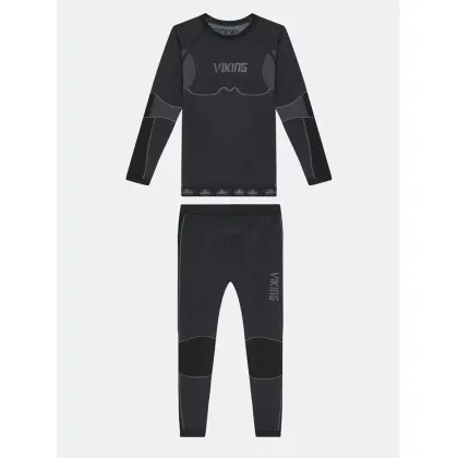 Zdjęcie Viking Komplet bielizny termoaktywnej Riko Kids Set 500/14/3030/09 Czarny Skinny Fit