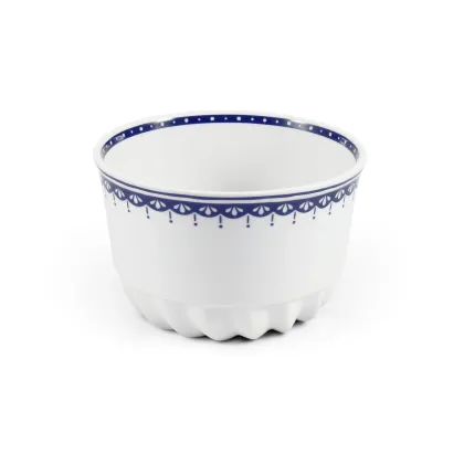 Zdjęcie Wyjątkowy wielofunkcyjny pojemnik z porcelany z niebieskim zdobieniem - Leander